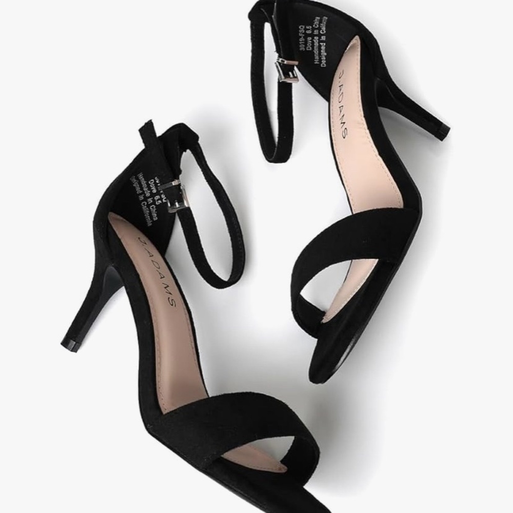 Black Strappy Heels